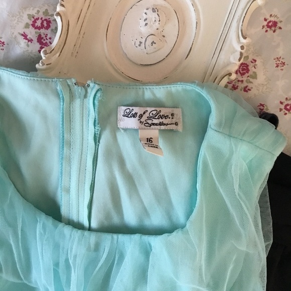 Sea foam Royal Princess Girl Dress - Picture 2 of 7